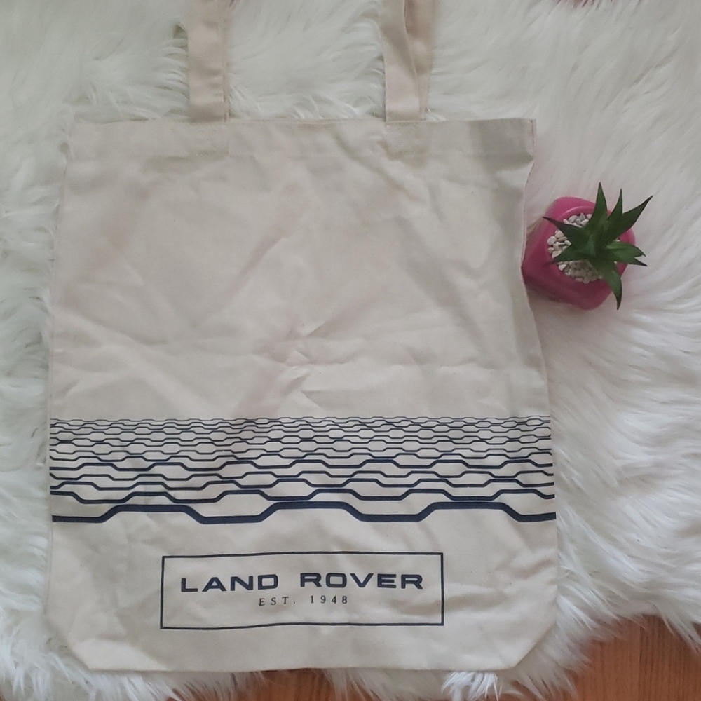 Land Rover Canvas Blue Reusable Tote Bag